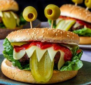 Halloween Monster Burgers