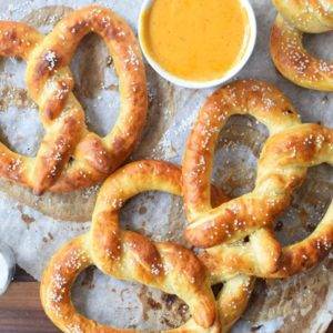 olive oil soft pretzels