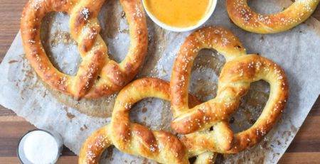 olive oil soft pretzels